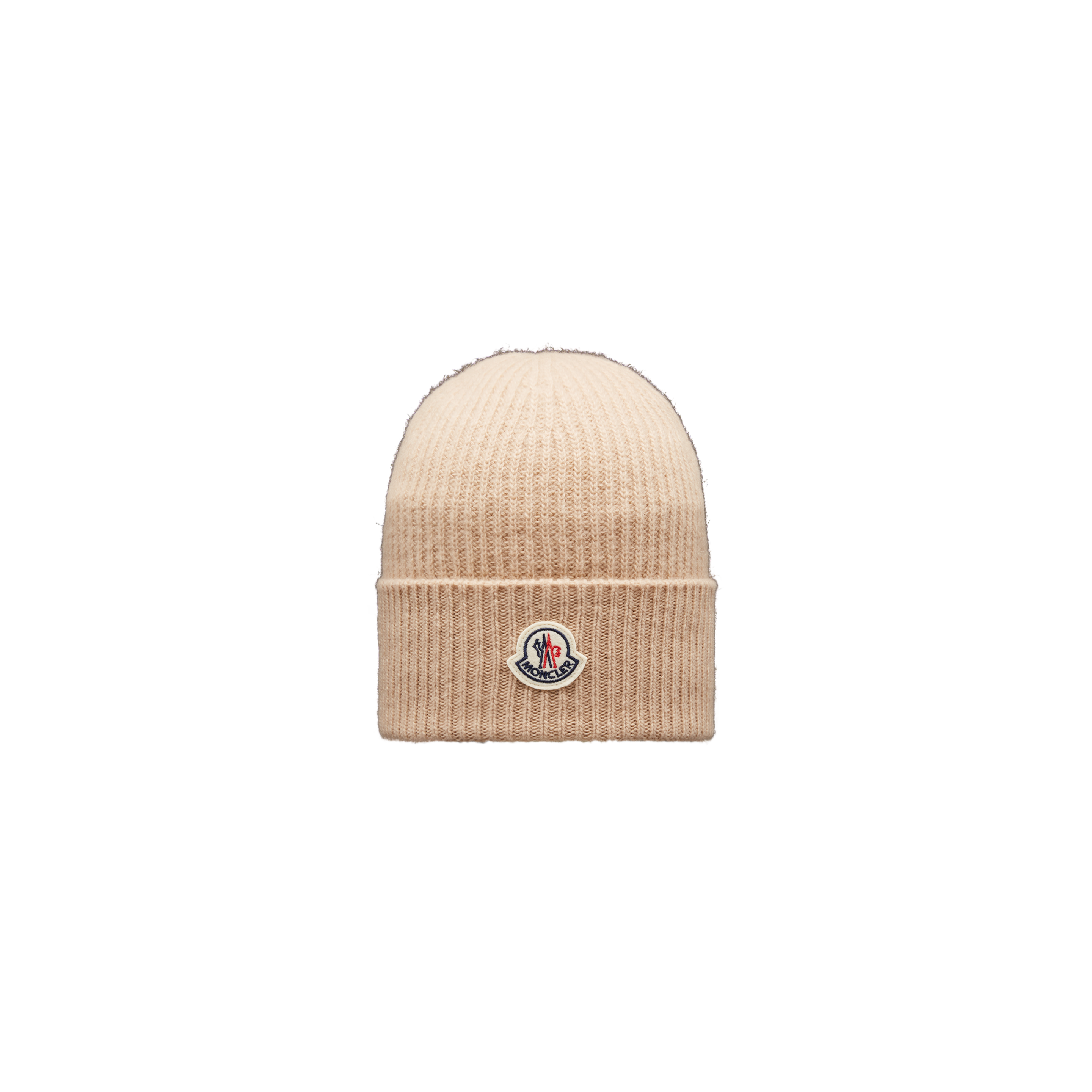 Moncler Collection Wool & Cashmere Beanie Yellow Size One Size In Neutral