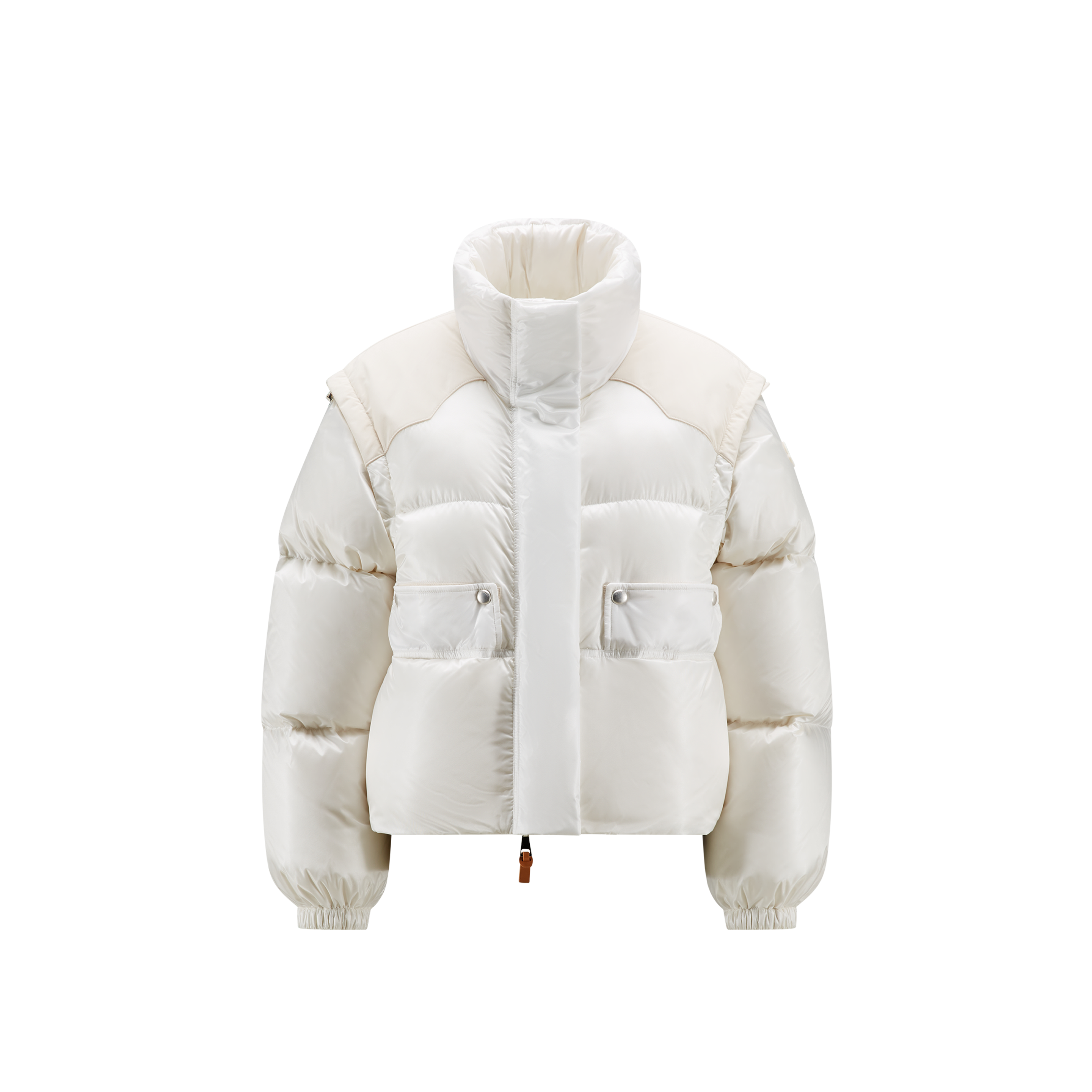 Moncler Serling Short Down Jacket In White