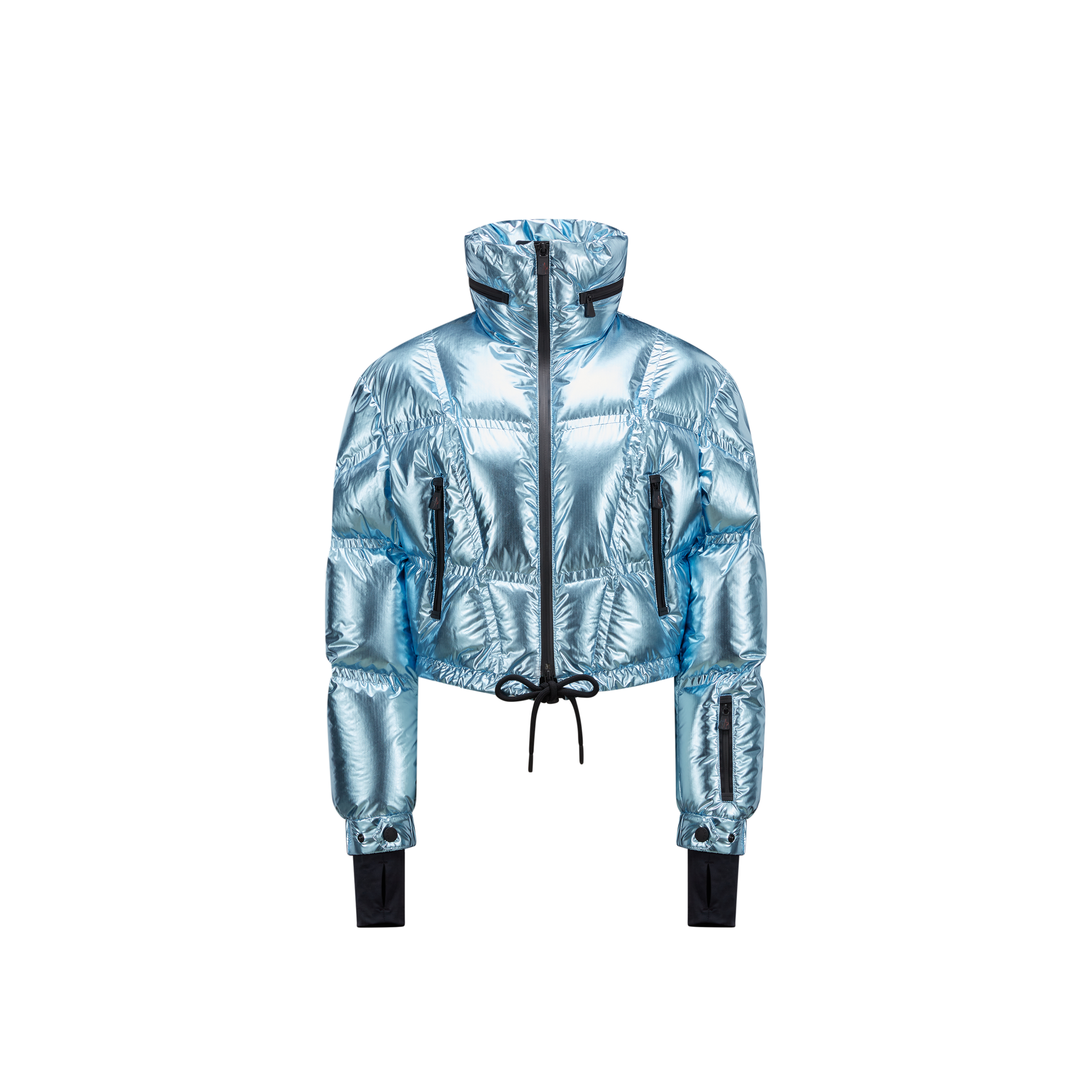 Shop Moncler Valsorey Short Down Jacket Blue