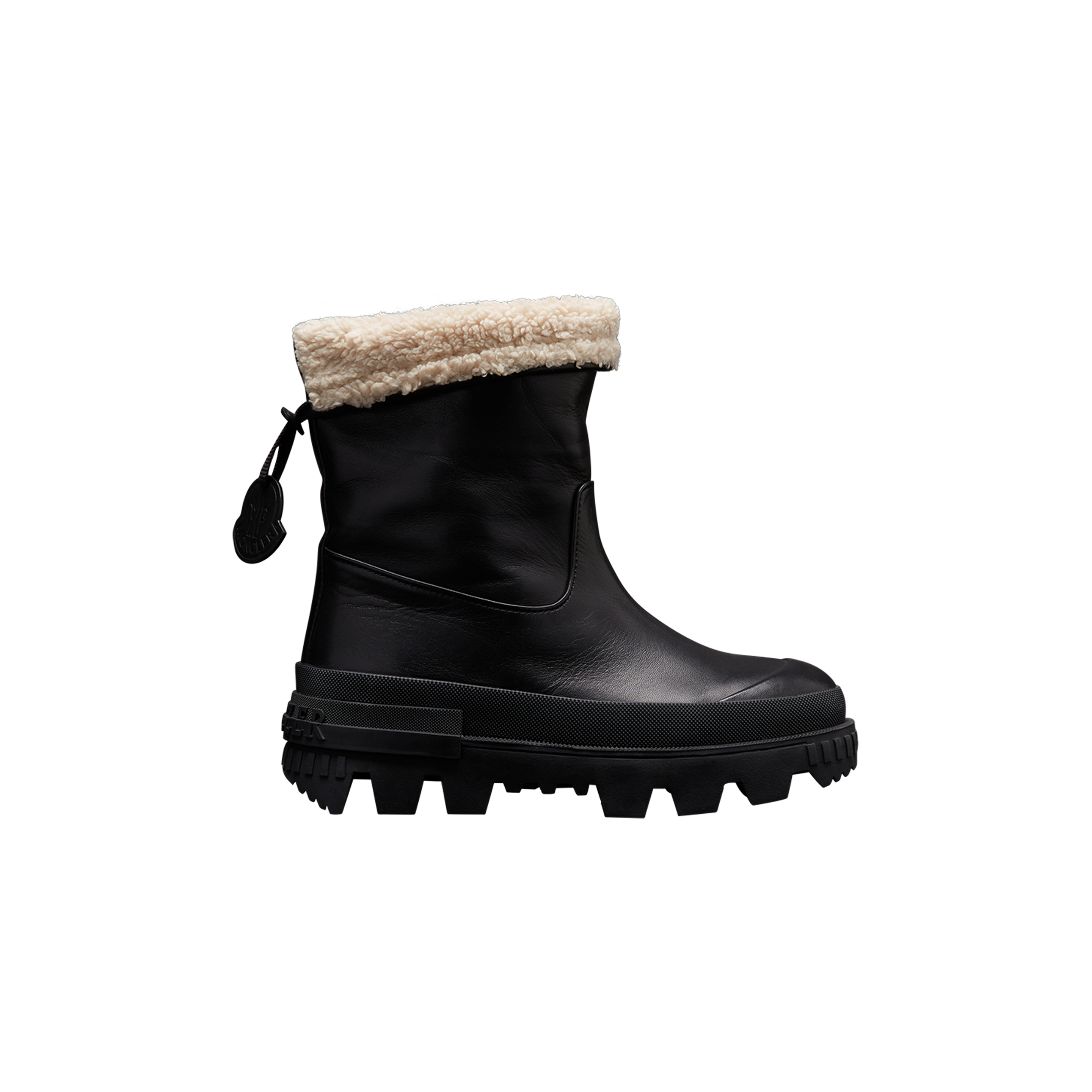 Shop Moncler Collection Moscova Ankle Boots Black