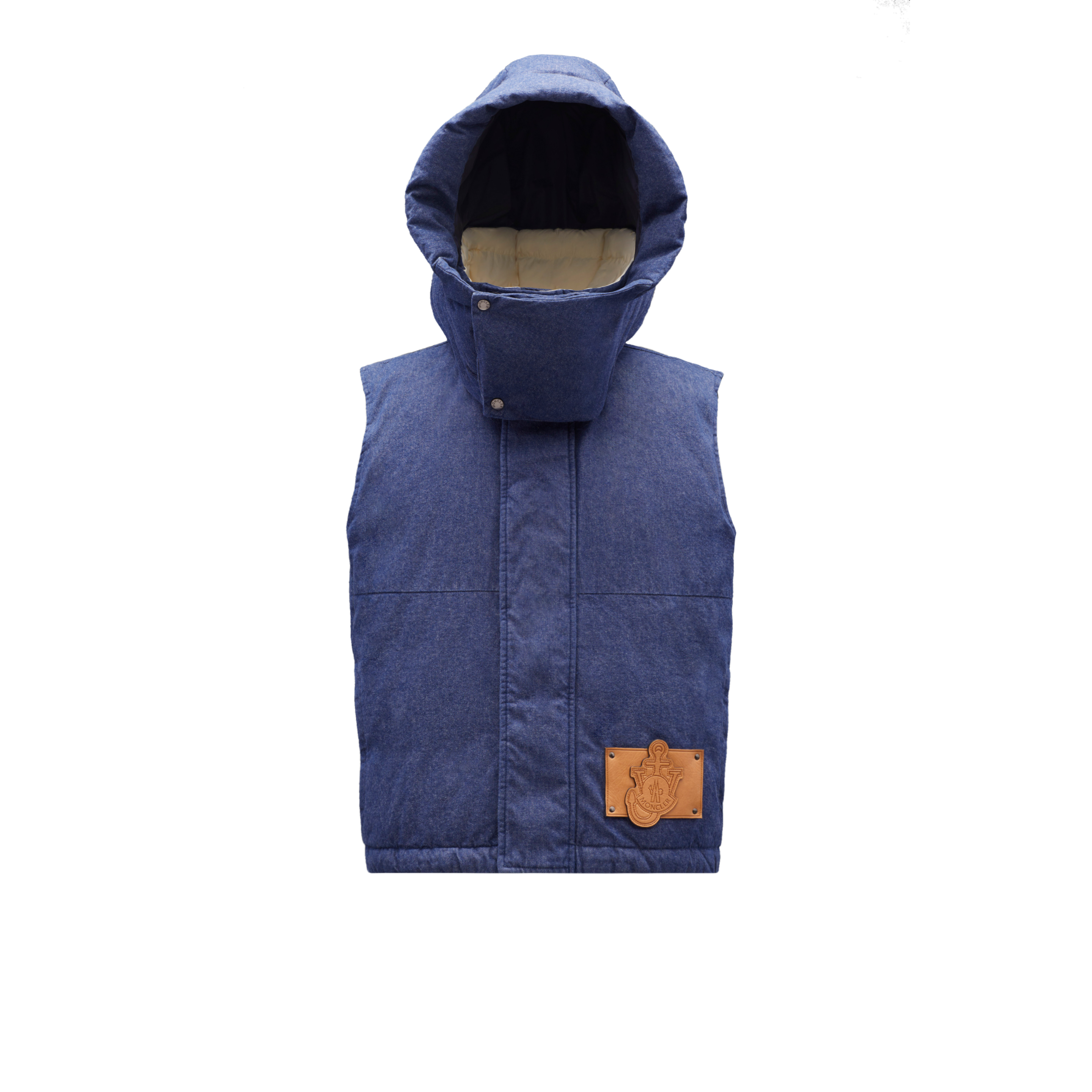 Moncler Genius Dalby Denim Gilet Blue Size 2