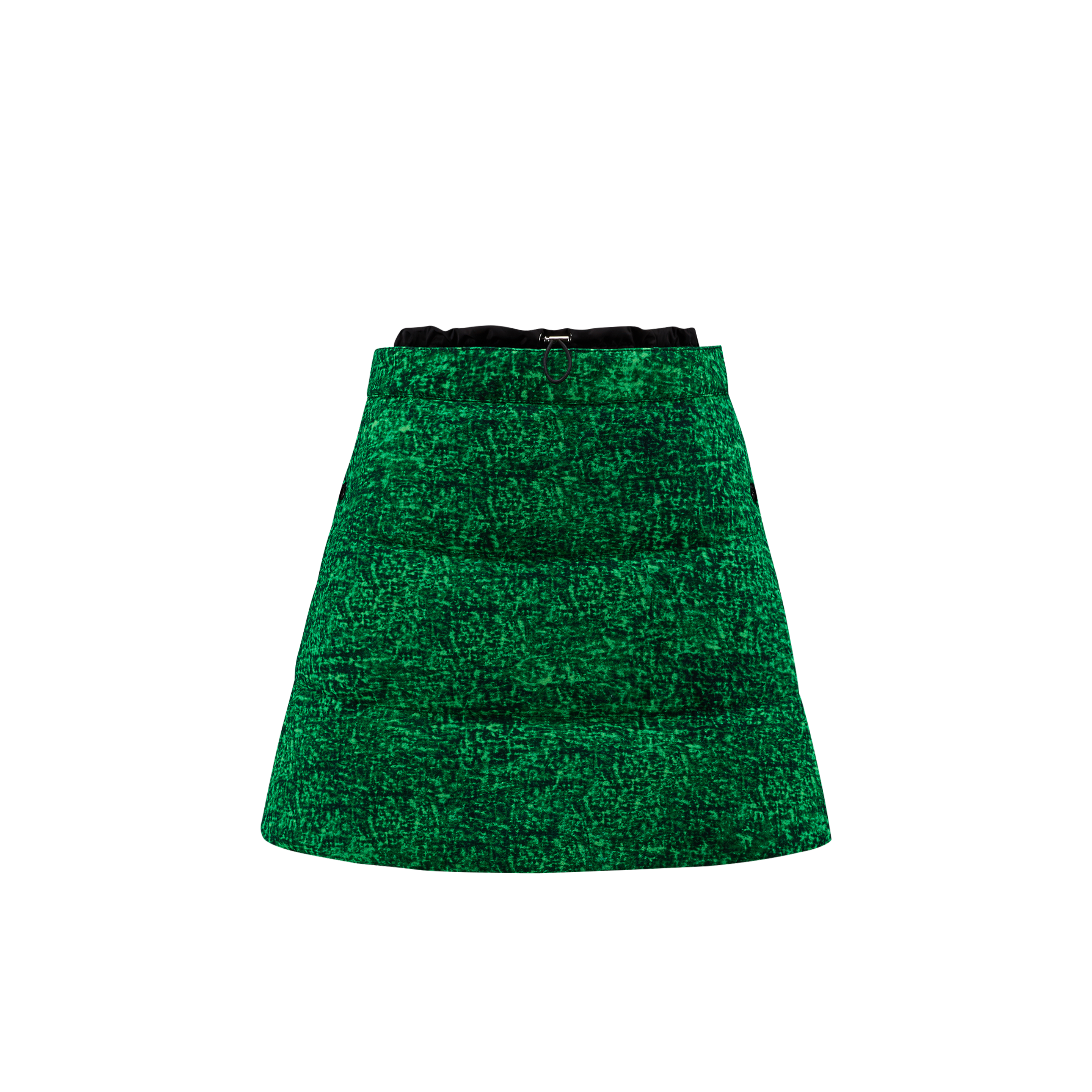Moncler Genius High Waist A-line Skirt Textured Fabric In Multicolour