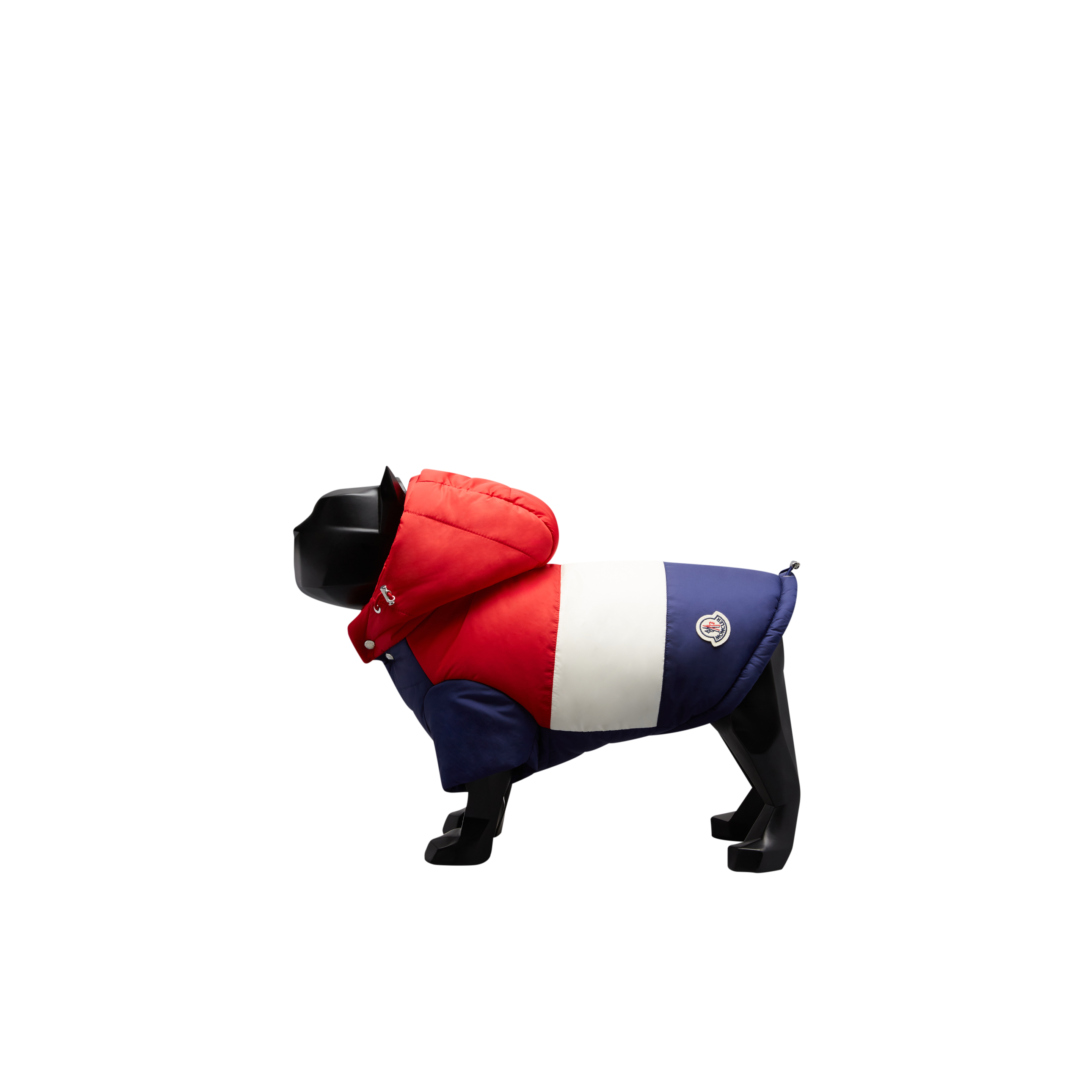 Moncler Poldo Dog Couture Tricolour Dog Jacket Blue Size 0