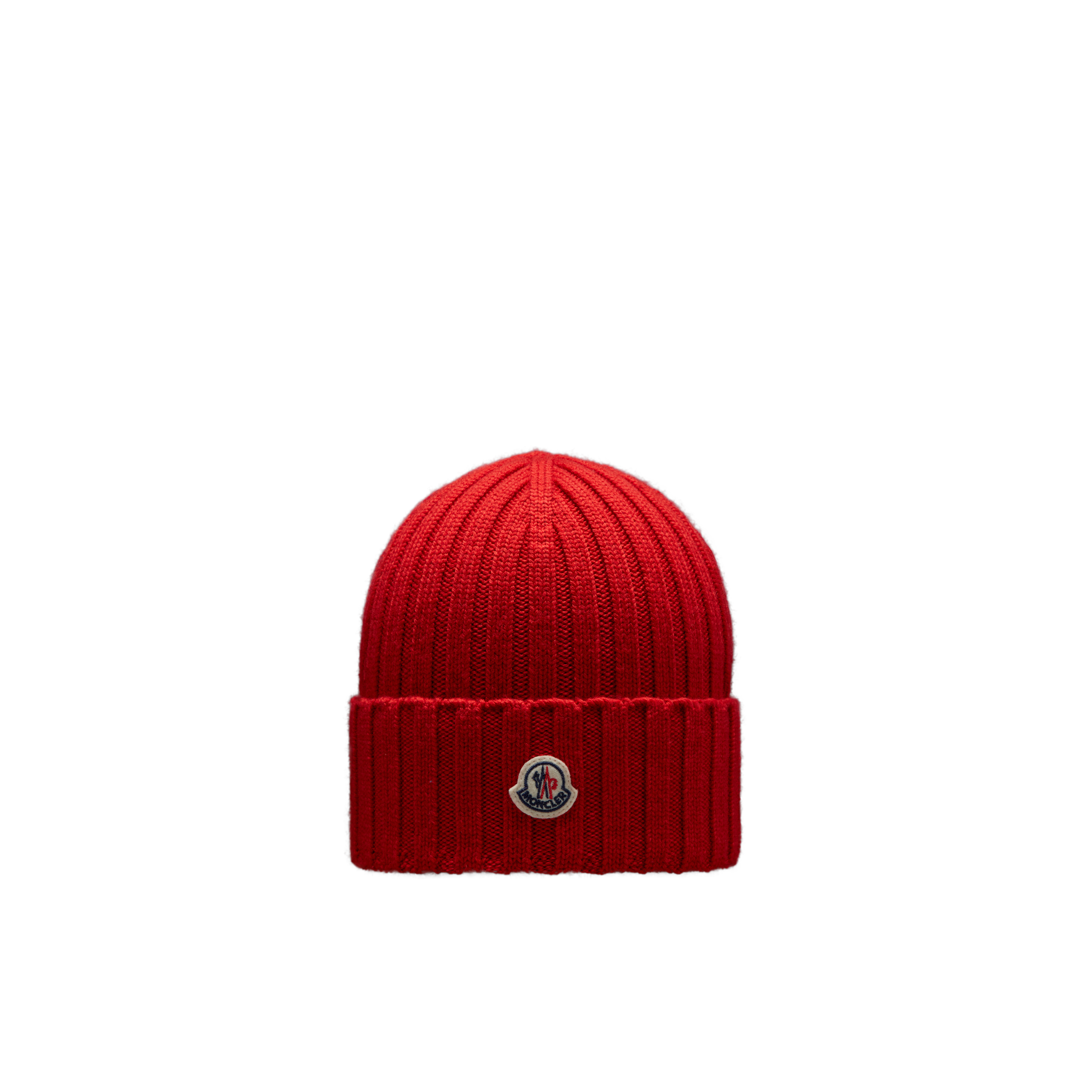 Moncler Collection Wool Beanie Red