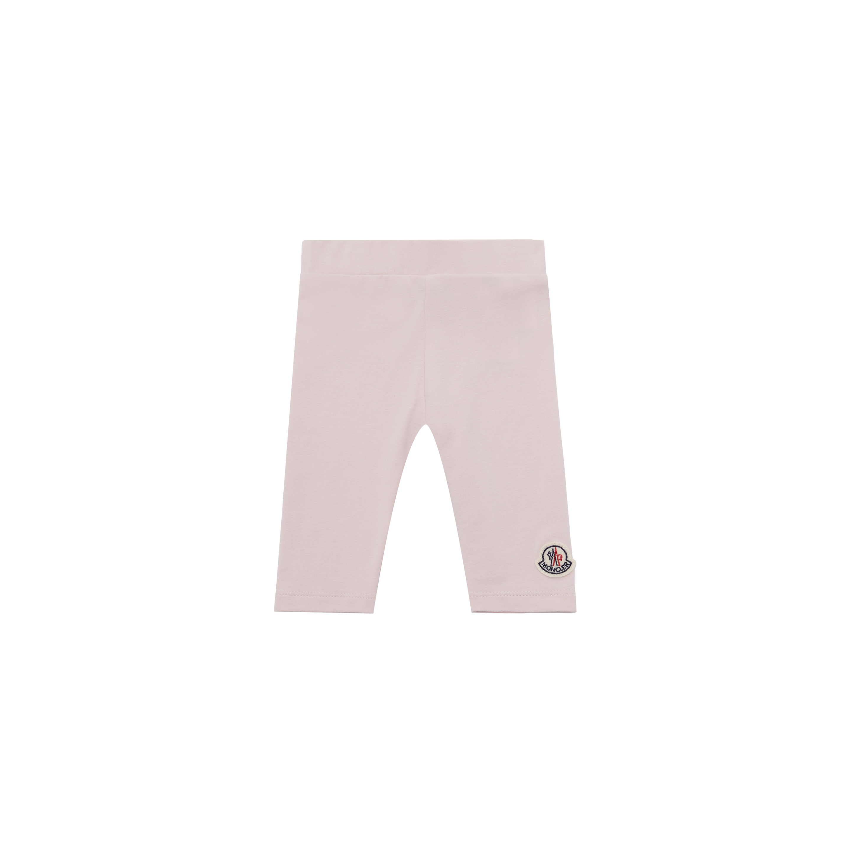 Moncler Logo Patch Leggings Pink In Pink